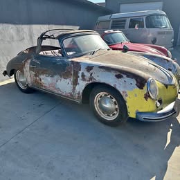 1956 Porsche 356 aquamarine blue with matching numbers
