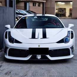 2010-2015 Ferrari 458 Coupe Spider Speciale Style Front Bumper Carbon Fiber