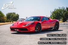 2015 Ferrari 458 Speciale Front Lift Shields Carbon Side Fins Carbon