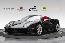 2018 Ferrari 488 Front Lift Shields Carbon Fiber S/W + LED's Carbon