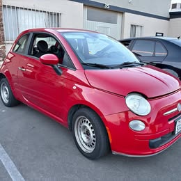2012 Fiat 500 red clean title 100k miles - not running project registration good pink in hand