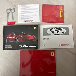 Ferrari 599 GTB Fiorano Manual Set 2007 + Becker CD & Tools