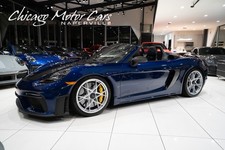 2025 Porsche 718 Spyder Spyder RS Weissach LOW Miles Gentian Blue Front Lift