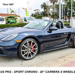 2018 Porsche 718 Boxster S w\/Premium Plus Pkg & Sport Chrono