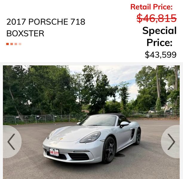 2017 Porsche 718 Boxster