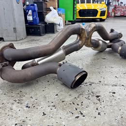Fabspeed Porsche 718 GT4 \/ GTS \/ Spyder Valved X-Pipe Exhaust System (2020+)