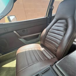 OEM brown 1983 944 PORSCHE front seats