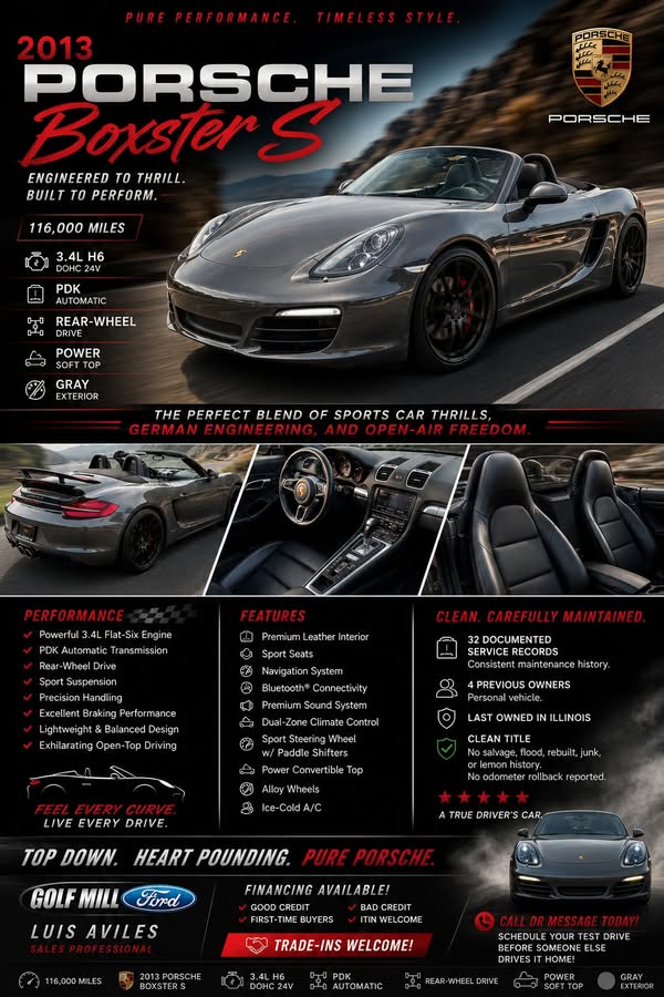 2013 Porsche boxster s