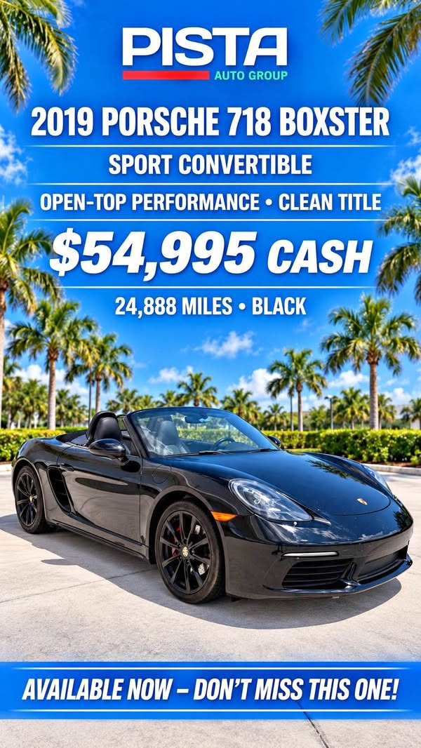 2019 Porsche 718 Boxster