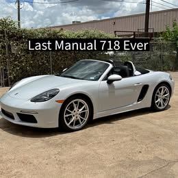 2025 Porsche 718 boxster - manual