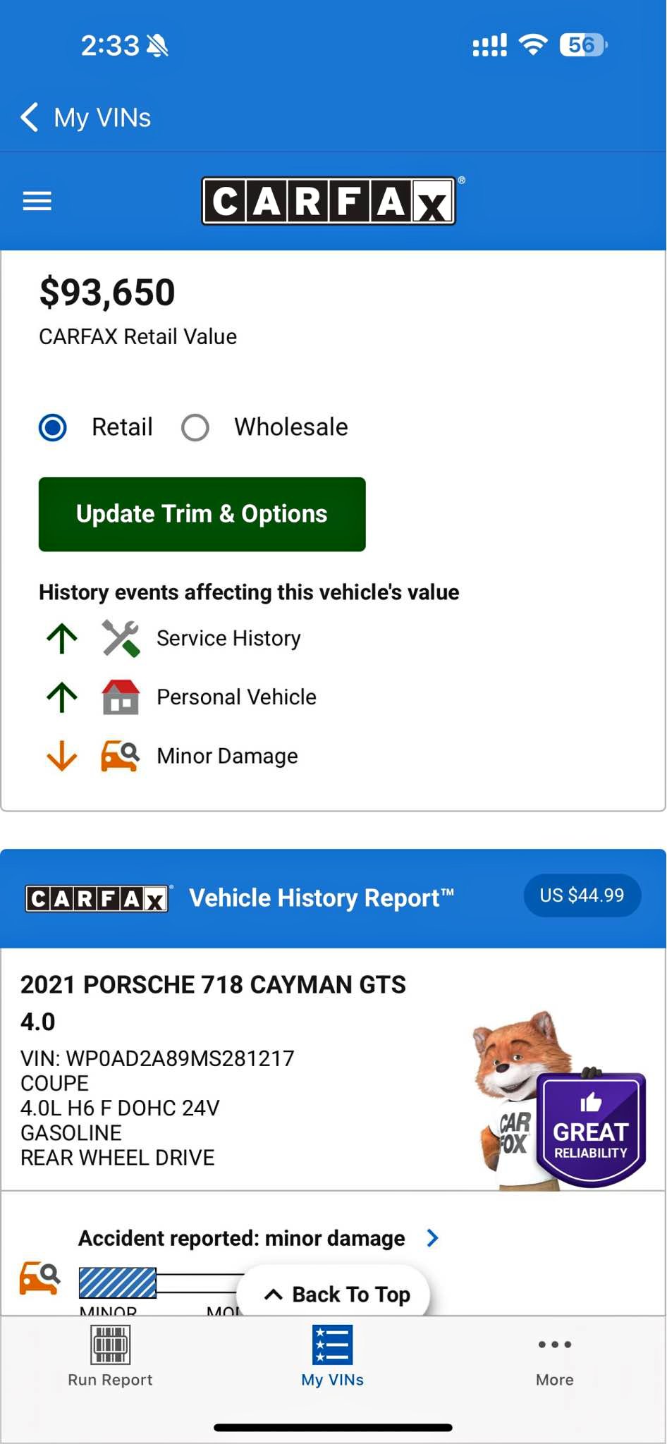 2021 Porsche 718 Cayman - GTS 4.0 Coupe 2D