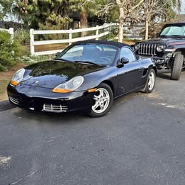1999 Porsche Boxster Black Convertible