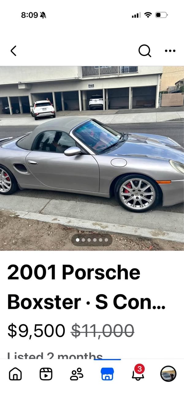 2001 Porsche Boxster - S Convertible 2D