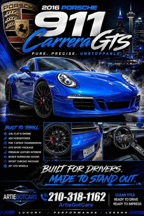 2016 Porsche 911 - Carrera GTS Coupe 2D