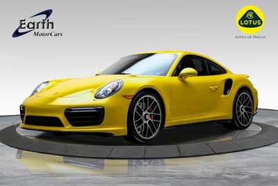 2018 Porsche 911 Turbo Saffron Yellow Turbo S Wheels Carbon...