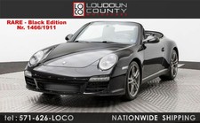 2012 Porsche 911 Black Edition Rare! Black Edition production # 1,466 of 1,911