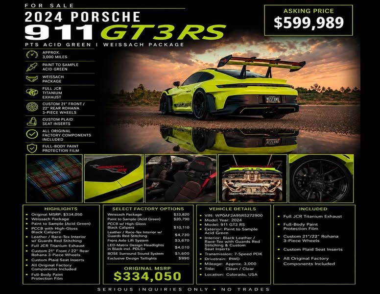 2024 Porsche 911 - GT3 RS Coupe 2D