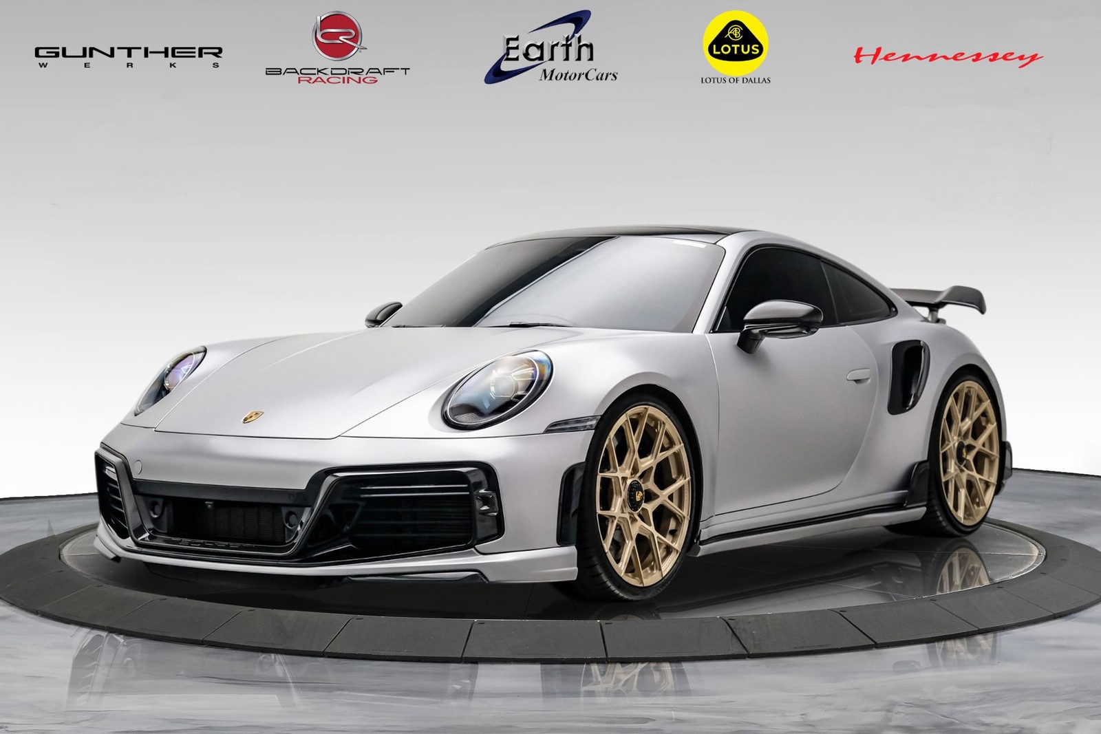 2021 Porsche 911 Turbo S Silver Satin Wrap  - TECHART PKG