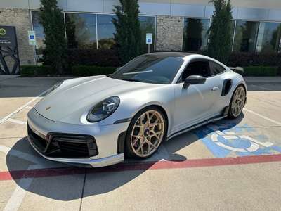 2021 Porsche 911 Turbo S Silver Satin Wrap  - TECHART PKG