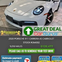 2020 Porsche Porsche 911 Carrera 4S Cabriolet Stock