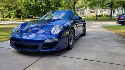2009 Porsche 911 S Convertible PDK Aqua Blue Metallic Paint