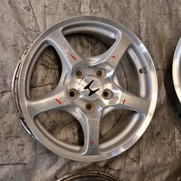 2000-2003 Honda S2000 Ap1 F20c Wheels 15x7.5 +65 15x6.5 +55 Curb Rash