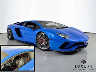 2018 Lamborghini AVENTADOR S  | Carbon Ext & Int | Diamond Stitched Seats | Rare Blue Nila