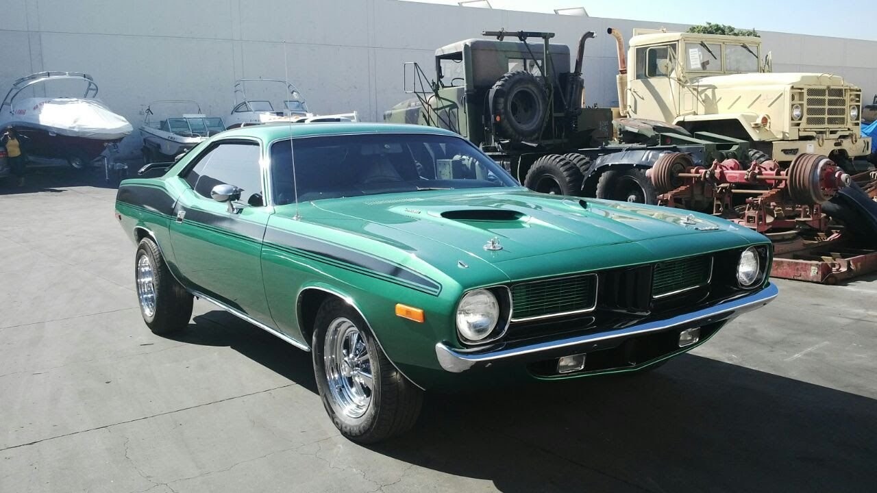 1974 Plymouth Barracuda Rear Spoiler, Louvers, Hood Scoops,...