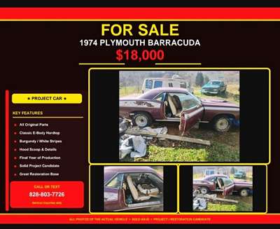1974 Plymouth Barracuda