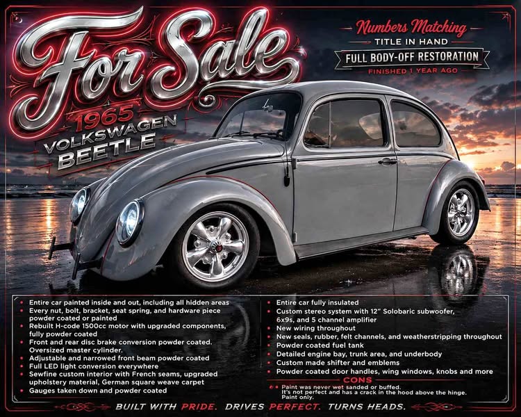 1965 Volkswagen Beetle - 1.8T Entry Hatchback 2D