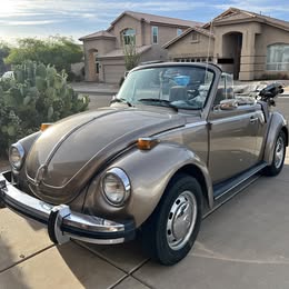 1976 Volkswagen vw super beetle convertible - historic - 100k miles - garage kept