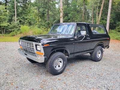 1979 Ford Bronco Ranger Custom XLT 4X4.Raven Black, Manual,...