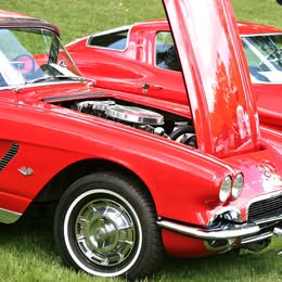 1962 Chevrolet Corvette with removable Hardtop - Roman Red 24,900 Miles