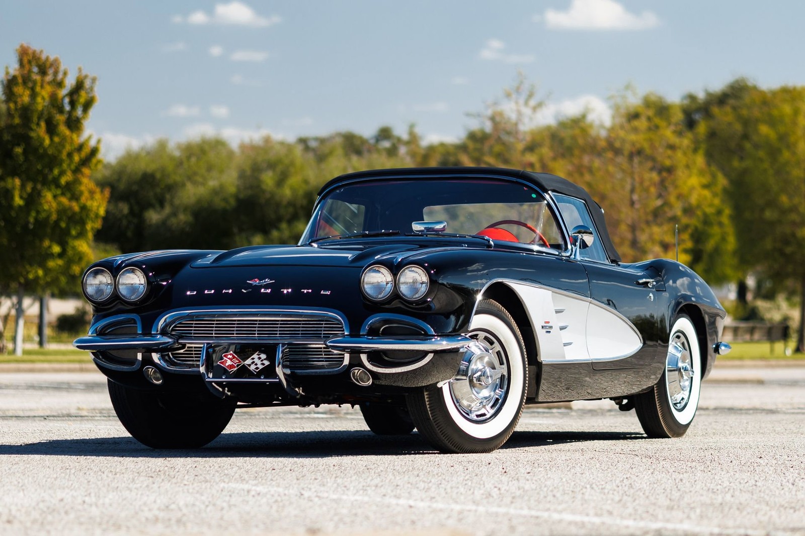1961 Chevrolet Corvette Convertible Dual-Quad 283 CI V-8,...