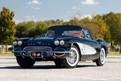 1961 Chevrolet Corvette Convertible Dual-Quad 283 CI V-8,...