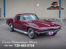 1966 Chevrolet Corvette Coupe 327/350HP 4-Speed Coupe Milano Maroon