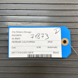 2015-2018 Ferrari California T Steering Rack & Pinion 3k Miles OEM *NOTE*