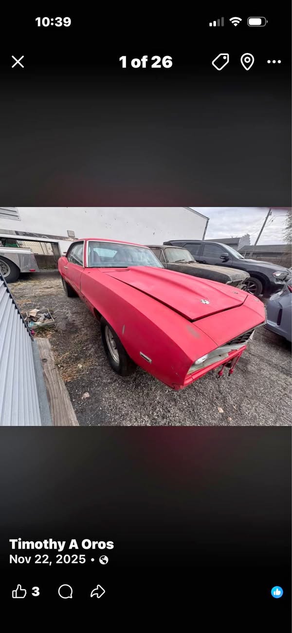 1969 Chevrolet Camaro - Coupe 2D