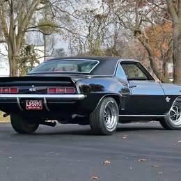 1969 Chevrolet Camaro Triple black - AC - Slick muscle car