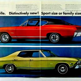 1968 Chevrolet Impala Chevy Ii Nova Chevelle Camaro Originalprint Ad C