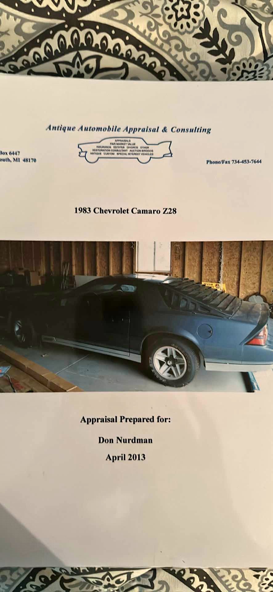 1983 Chevrolet Camaro - Z28 Coupe 2D