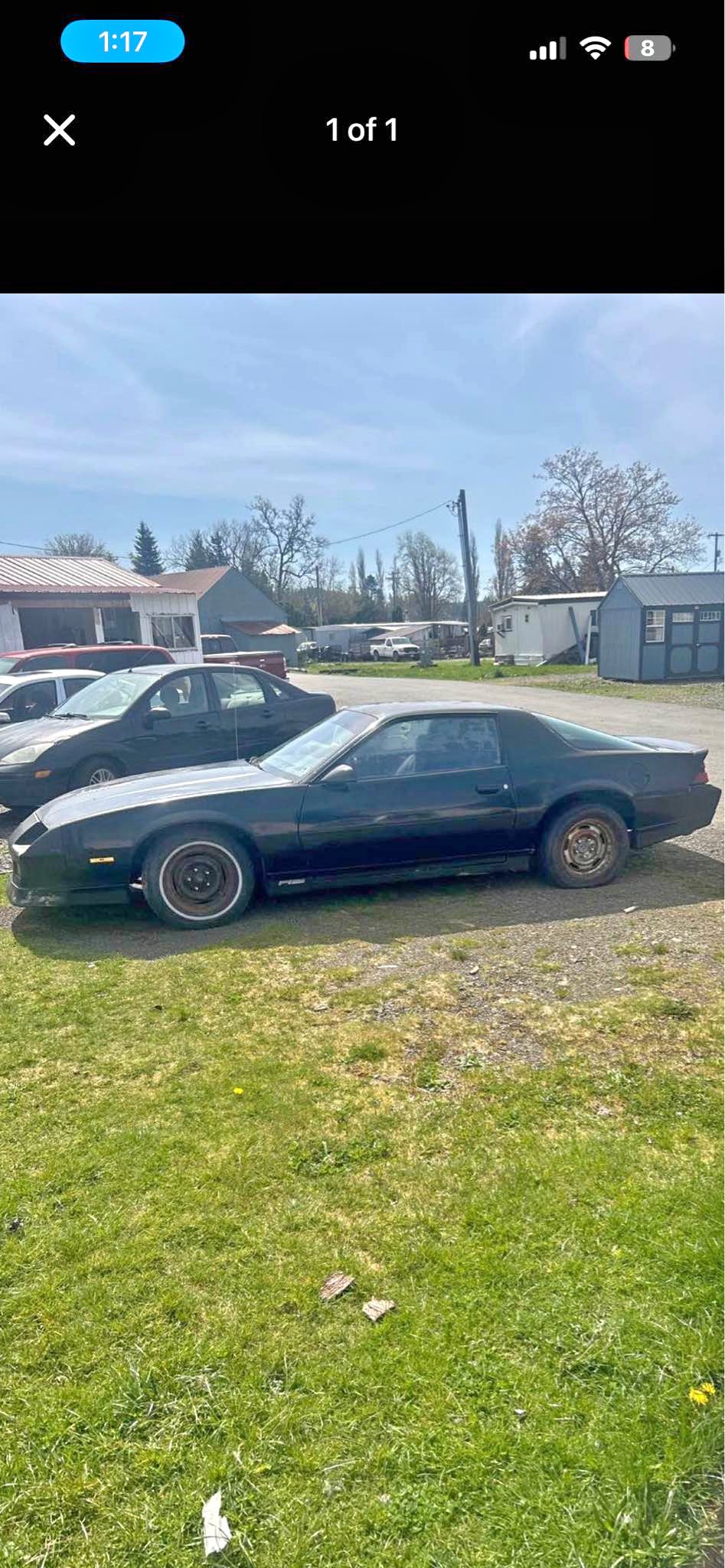 1988 Chevrolet Camaro - Black