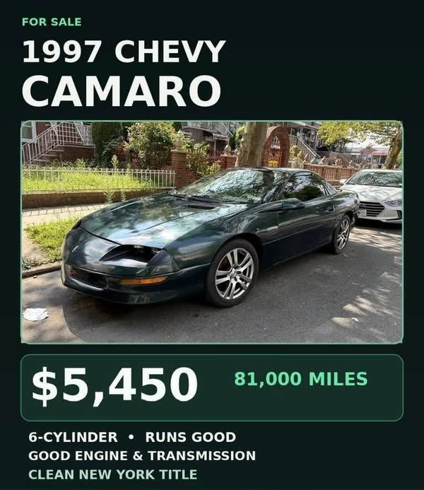 1997 Chevrolet Camaro - Coupe 2D