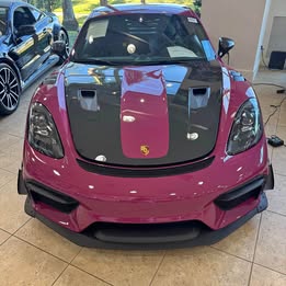 2024 Porsche 718 Cayman GT4 RS- Ruby Star Neo\/ Black Race-Tex