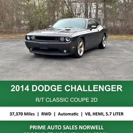 2014 Dodge Challenger - R\/T Classic Coupe 2D