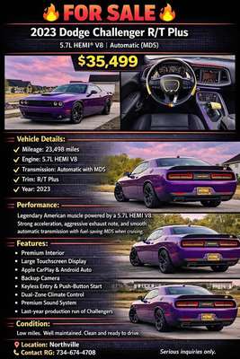 2023 Dodge Challenger - R\/T Plus Shaker Coupe 2D