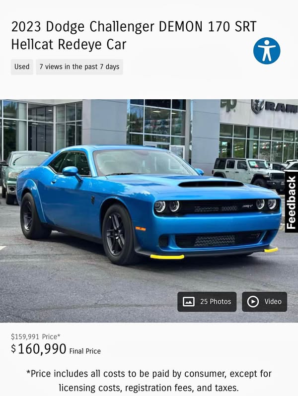 2023 Dodge Challenger - SRT Demon Coupe 2D