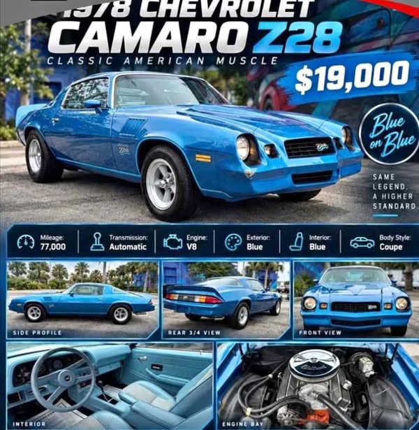1978 Chevrolet Camaro - Z28 Coupe 2D