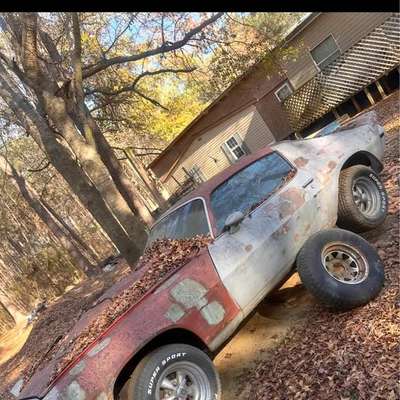 1970 Chevrolet Camaro as is. Car - Z28 coupe. Front end customizes