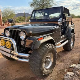 1978 Jeep CJ5, 383 SBC V8, Triple Black,